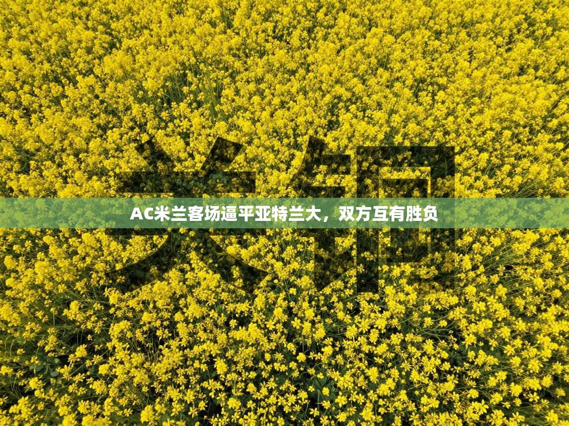 AC米兰客场逼平亚特兰大，双方互有胜负